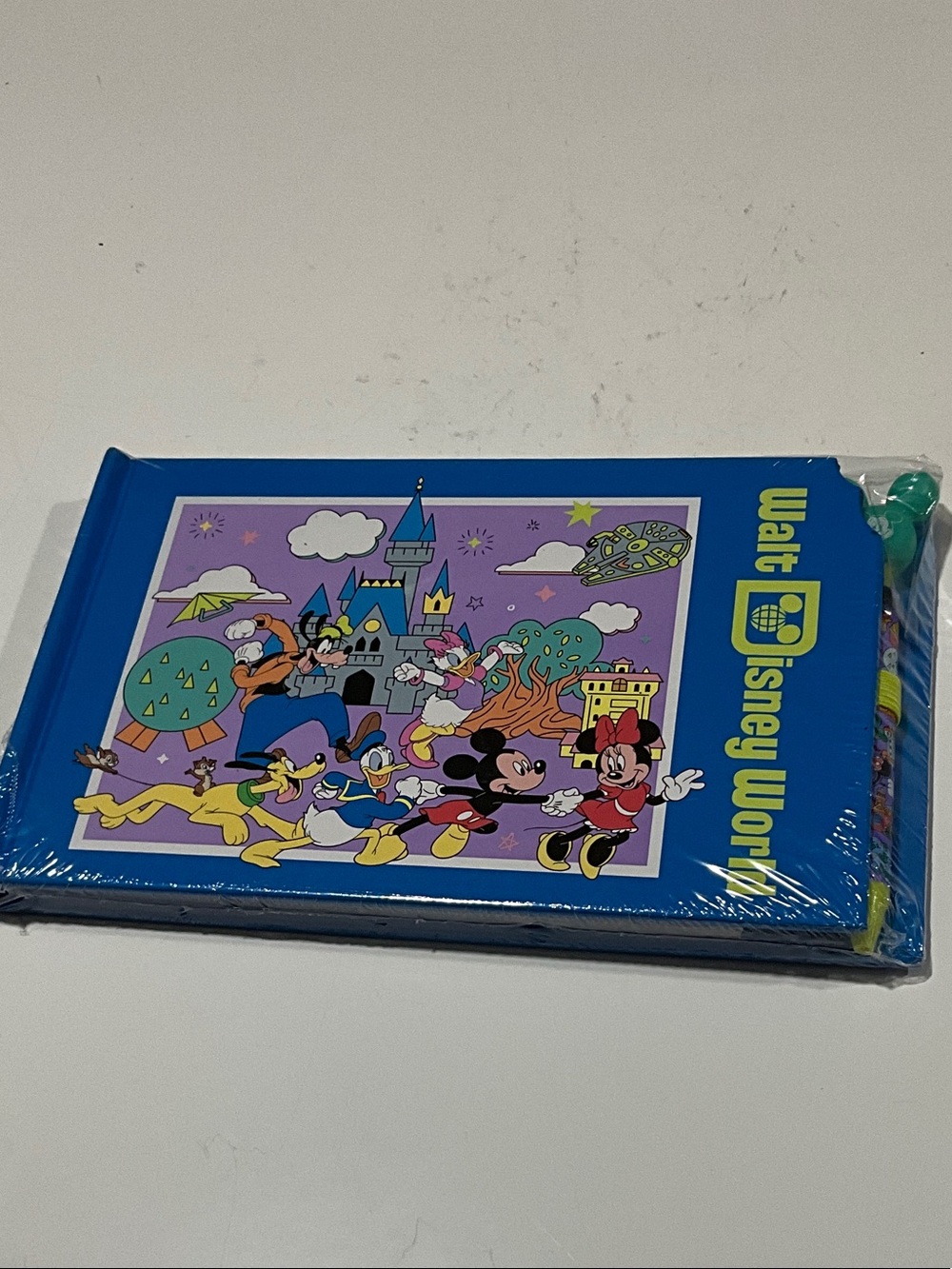 Disney Blue Walt Disney World Party Guest Book with Classic Characters